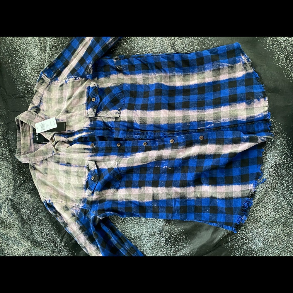 Flannel shirt bleached style